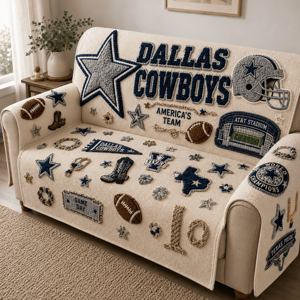 DLCB Tufted Sofa Cover & Pillow Set DNBN