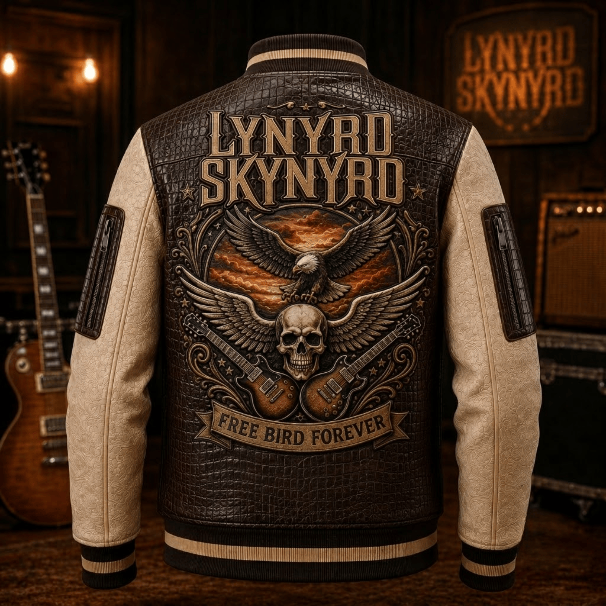 Premium LNSN Leather Zipper Jacket TTMH