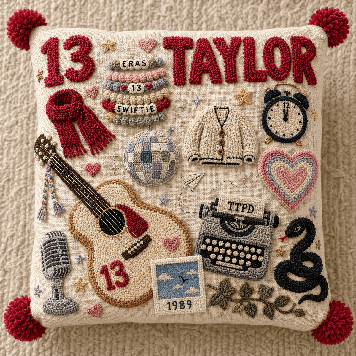 TLSW Tufted Sofa Cover & Pillow Set HTTT
