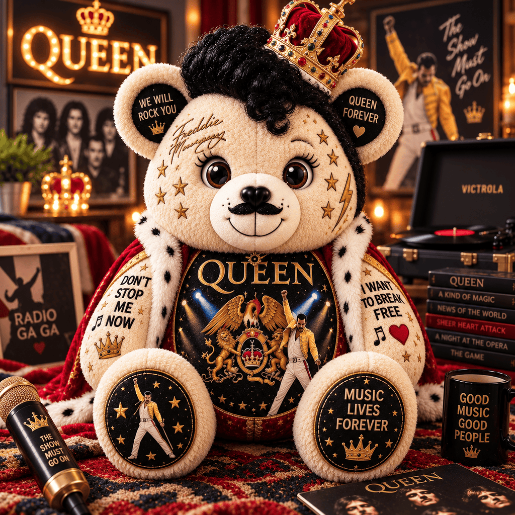 QNN Bear Custom Shaped Pillow