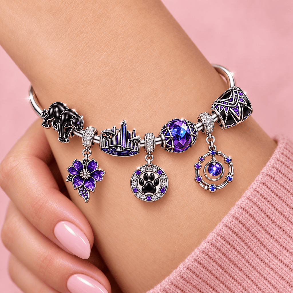 BLP Silver Charm Bracelet Set TMH